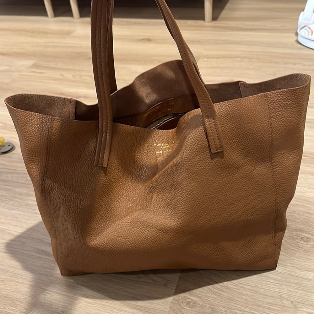 Brown Leather Tote Bag